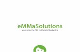 eMMaSolutions · 2013-11-28 · Captar usuarios para tu app. Medir la inversión de publicidad en términos de conversión. Optimizar las campañas de marketing. ☉Maximizar el ROI