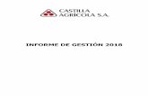 INFORME DE GESTIÓN 2018 - Agroriocas › agricolas › uploads › 468.pdf · procesos, monitoreando de manera permanente el cumplimiento de los indicadores y estableciendo planes