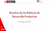 Presentación de PowerPoint - Consorcio de Investigación ...cies.org.pe/sites/default/files/Seminario2019/desafios_de_las_politic... · Pool de investigadores y equipamiento para