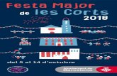 del 5 al 14 d’octubre · 2018-10-04 · Les Corts UBAE - Assoc. Hort Urbà de l’Espai Colònia Castells-Les Corts - ... festes, a les quals enviem el nostre més sincer agraïment.