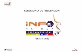 CEREMONIA DE PREMIACIÓN - Infomatrixinfomatrix.lat/wp-content/uploads/2020/03/IMEcuador... · 2020-03-24 · CEREMONIA DE PREMIACIÓN Febrero, 2020 . BRONCE . BRONCE 20227 Biodigestor: