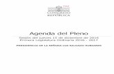 Agenda del Pleno - cde.gestion2.e3.pe · Agenda del Pleno 15 de diciembre de 2016 CONGRESO DE LA REPÚBLICA | Área de Relatoría y Agenda 3 I. MOCIÓN DE CENSURA 1. Moción 1308,