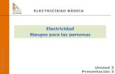 ELECTRICIDAD BÁSICA - Inicio€¦ · ELECTRICIDAD BÁSICA 4 2 ¿Por qué es peligrosa la electricidad? La electricidad se esconde: •No se ve, no tiene color. •No se siente, no