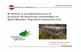 El Vetiver y su importancia en el proyecto de desarrollo … · proyecto de desarrollo sustentable en Agua Minalba, PepsiCola Venezuela C.A. IV Congreso Mundial de Vetiver Caracas,