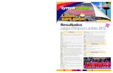 Coleccionable Lyreco - Resultados · Coleccionable Lyreco - DEPORTES OLÍMPICOS Listos para ganar 6 / 2 0 1 2 RESULTADOS w w w. l y r e c o. e s 4 Resultados Juegos Olímpicos Londres