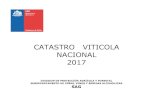 Catastro Vitícola Nacional 2017 - Oficina de Estudios y ...€¦ · El Servicio Agrícola y Ganadero, presenta el Informe del Catastro Vitícola Nacional 2017, el que ha sido elaborado