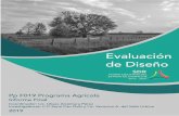 Evaluación en Materia de Diseño 2€¦ · Evaluación en Materia de Diseño 4 F019 Programa Agrícola - SDR Por otra parte, en el análisis a la población potencial y objetivo