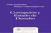Corrupción y Estado de Derecho - usal.es _Estado_de_Derecho_0.… · DIRECCIÓN DEL POSGRADO ESTADO DE DERECHO Y BUEN GOBIERNO Dr. Nicolás Rodríguez García. Universidad de Salamanca.