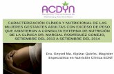 Presentación de PowerPoint - ACDYNacdyn.cr/wp-content/uploads/2019/02/... · caracterizaciÓn clÍnica y nutricional de las mujeres gestantes adultas con exceso de peso que asistieron