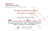 Ingeniería del Software I - UCAVILA · los ámbitos de la Ingeniería Informática, Ingeniería Técnica Informática e Ingeniería Química. G5. Capacidad para concebir, desarrollar