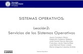 SISTEMAS OPERATIVOS: Lección2: Servicios de los Sistemas ...ocw.uc3m.es/.../material-de-clase-1/mt_t1_l2.pdf · Sistemas(Operavos (SISTEMAS OPERATIVOS: Lección2: Servicios de los
