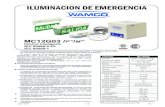 ILUMINACION DE EMERGENCIA - Wamcowamco.com.ar/wp-content/uploads/2014/12/220194.pdf · emergencia, se interrumpe la descarga cuando la batería llega a la tensión mínima prevista