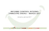 INFORME CONTROL INTERNO TRIMESTRE ENERO MARZO 2017armeniaamable.gov.co/medios/Control_interno/INFORMES... · 2017-09-14 · Inversión de AMABLE E.I.C.E para la vigencia 2017, por