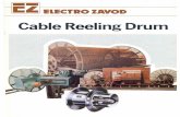 Cable Reeling Drum - Electro Zavod › pdf › Cable Reeling Drum.pdf · b) Cable Reeling Drum with counter weight drive The counter weight acts as the drive force and is suitable