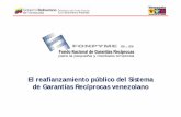 El reafianzamiento público del Sistema de Garantías Recíprocas venezolano · 2019-05-17 · 1. Democratización del Sistema Financiero 1999: Decreto Nº 251 con rango de ley sobre