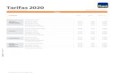 Tarifas 2020...Producto Personas Naturales Tarifas 2020 Vigencia desde el 1 de enero de 2020 Tarifa $ Iva 19% Tarifa $ + Iva Remesas negociadas 12.300 2.337 14.637 1,07% 0,20% 1,27%