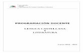 PD completa LCL+LU · IES ARAMO - OVIEDO DEPARTAMENTO DE LENGUA CASTELLANA Y LITERATURA 7 I. INTRODUCCIÓN 1. GENERALIDADES La Programación docente de Lengua Castellana y Literatura