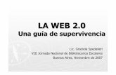 LA WEB 2€¦ · Web 1.0 vs Web 2.0 Qu é ten íamos Una v ía Sitios web Páginas personales Publicación Distribución controlada Sistema de gestión de contenidos Directorios (Taxonom