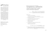 Competencia y calificación€¦ · 3. La gestión por las competencias. - Ejemplos de empresas - Condiciones de éxito 4. La competencia en el corazón de la negociación social.