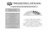 SUPLEMENTOextwprlegs1.fao.org/docs/pdf/ecu167417.pdf · 2017-06-16 · 2 – Lunes 26 de octubre de 2015 Suplemento – Registro Oﬁ cial Nº 615 PRESIDENCIA DE LA REPÚBLICA Oﬁ