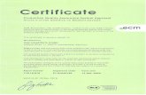 IMPROMEDIFORM – Mischinfusionslösungen im geschlossenen … · Certificate Production Quality Assurance System Approval Annex V of the Directive on Medical Devices ECM, Bismarckstr.106,