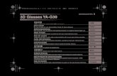 3D Glasses YA-G30 - casiomedia.co.uk · 3D Glasses YA-G303D Glasses YA-G30 Z YA-G30_3D Glasses_Cov1.fm 1 ページ 2011年3月17日 木曜日 午前9時37分 ...