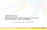 MEMÒRIA ANY 2016 Fundació Privada Cívica Oreneta del Vallèsoreneta.org/docs/Memoria_activitats_Cata.pdf · 2017-09-25 · organitzat per la Fundació La Roda. Un any més, estem