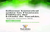 Segundo Trimestre 2016 - Yucatán2016, SEGUNDO TRIMESTRE Y PRIMER SEMESTRE. 4. GLOSARIO. 1. INTRODUCCIÓN El Poder Ejecutivo del estado de Yucatán presenta …