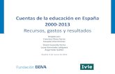 Cuentas de la educación en España 2000-2013€¦ · Cuentas de la educación en España 2000-2013 Recursos, gastos y resultados Dirigido por: Francisco Pérez García Ezequiel Uriel
