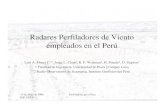 Radares Perfiladores de Viento empleados en el Perújro.igp.gob.pe/subwebs/tallerradares/documents/flores...10 de Abril de 2006 IGP-UDEP Perfiladores en el Peru Perfiladores en el
