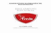 FEDERACIÓN MADRILEÑA DE BALONMANO · 3. La Mesa Electoral para las elecciones de Presidente y Comisión Delegada se regirá por lo dispuesto para las elecciones a la Asamblea General