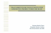 TRATAMIENTO DE INFECCIONES POR GÉRMENES … · Escherichia Coli y Klebsiella Pneumoniae productores de betalactamasas de espectro extendido en hospitales españoles (Proyecto GEIH-BLEE