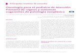 Oncología para el pediatra de Atención Primaria (I): …archivos.fapap.es/files/639-1036-RUTA/02_FAPAP_01_2014...Insuficiencia ovárica, amenorrea, pubertad retrasada Gonadoblastoma,