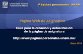 Página Web de Asignatura - UNAMpaginaspersonales.unam.mx/app/webroot/files/... · ACCESO A PÁGINA WEB DE ASIGNATURA En esta página ingresa tu identificador, , RFC con homoclave,