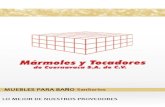 Marmoles y Tocadores · PDF file

Mármoles y Tocadores Op-TraditionaI Champion Sia.4tdard Mármoles y rocadores d. S.A. de C.V. Op-Champion MUEBLES PARA BAÑo Sanitarios