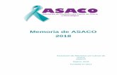 Memoria de ASACO 2018 - Asociación ASACO...Este nuevo grupo de Alicante tiene como responsable a Mar Martín, por su entusiasmo, ganas de ayu-dar y empatía, además de ser una de