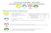 Conservando Verde: Contracto de Conservación · 2018-08-29 · básico. Utilizando la receta de vinagre y bicarbonato de sodio como es sugerido en la página 10 y 11 de este paquete.