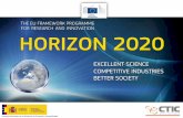 Proyecto financiado por el Ministerio de Economía y ... · Horizon 2020 (H2020) es el Programa para la Investigación y la Innovación en la Unión Europea para el periodo 2014-2020,