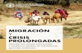 MIGRACIÓN YCRISIS PROLONGADAS · crisis prolongadas. 2 pÁginas 4-6 prÓlogo pÁgina 7 causas subyacentes de la migraciÓn y de los desplazamientos en crisis prolongadas pÁgina