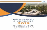 PRESUPUESTO CIUDADANO 2019 · 2019-05-21 · Presupuesto Ciudadano 2019, Corregidora En cambio, las aportaciones federales, son caracterizadas por ser un recurso etiquetado, es decir,