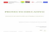 PROYECTO EDUCATIVO - iesvallecasuno.com › wp-content › uploads › PEC-actuali… · PROYECTO EDUCATIVO INSTITUTO DE EDUCACIÓN SECUNDARIA VALLECAS I Aprobado por el Claustro