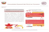 Consulado General del Perú en Toronto CONSULAR... · 2019-04-08 · del cambio climático en diversas ciudades y cómo sus costos afectan a la mayor parte de la población mundial.