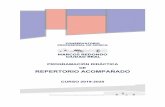 PROGRAMACIÓN DIDÁCTICA DE REPERTORIO ACOMPAÑADO › wp-content › ... · 2019-10-31 · de las enseñanzas profesionales de música en la Comunidad Autónoma de Castilla-La Mancha,