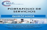 PORTAFOLIO DE SERVICIOSmediequiposdecolombiasas.com.co › Archivos › QUIROFANOS.pdf · 2019-02-05 · PORTAFOLIO DE SERVICIOS NUESTRA MISIÓN Somos una compañía especializada