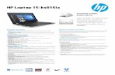 HP Laptop 15-bs015la - Datamicrodatamicro.com.mx/images/hp/15-bs015la.pdf · HP Laptop 15-bs015la (1) No todos los recursos están disponibles en todas las ediciones o versiones de
