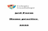 3rd Form Home practice - colegioguadalupe.com.ar€¦ · 2 Queridos alumnos y familias de los 3ros grados: En esta oportunidad les contamos que las actividades que pensamos contienen: