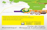 Ramiriquí - Boyacá Colombia - SWISSAID › sites › default › files › attachments › Gui… · Dirección: calle 8 nro. 3-06 Registro Nacional de Turismo nro. 27342 Cel: 3108187221