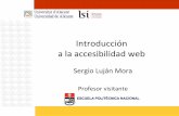 Introducción a la accesibilidad web - RUA: Principal · 2016-04-28 · Introducción a la accesibilidad web Imágenes • Puntos de verificación: • 1.1 Proporcione un texto equivalente