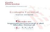 Ecología Forestal - UCAVILA€¦ · tema 1.- historia, objetivos y aplicaciones de la ecologÍa forestal. tema 2.- concepto y dinÁmica de los ecosistemas . tema 3.- factores ecolÓgicos