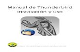 Manual de Thunderbird Instalación y uso · Thunderbird es uno de los mejores clientes de correo electrónico que hay en el mercado, no solo porque es muy potente y sencillo, sino